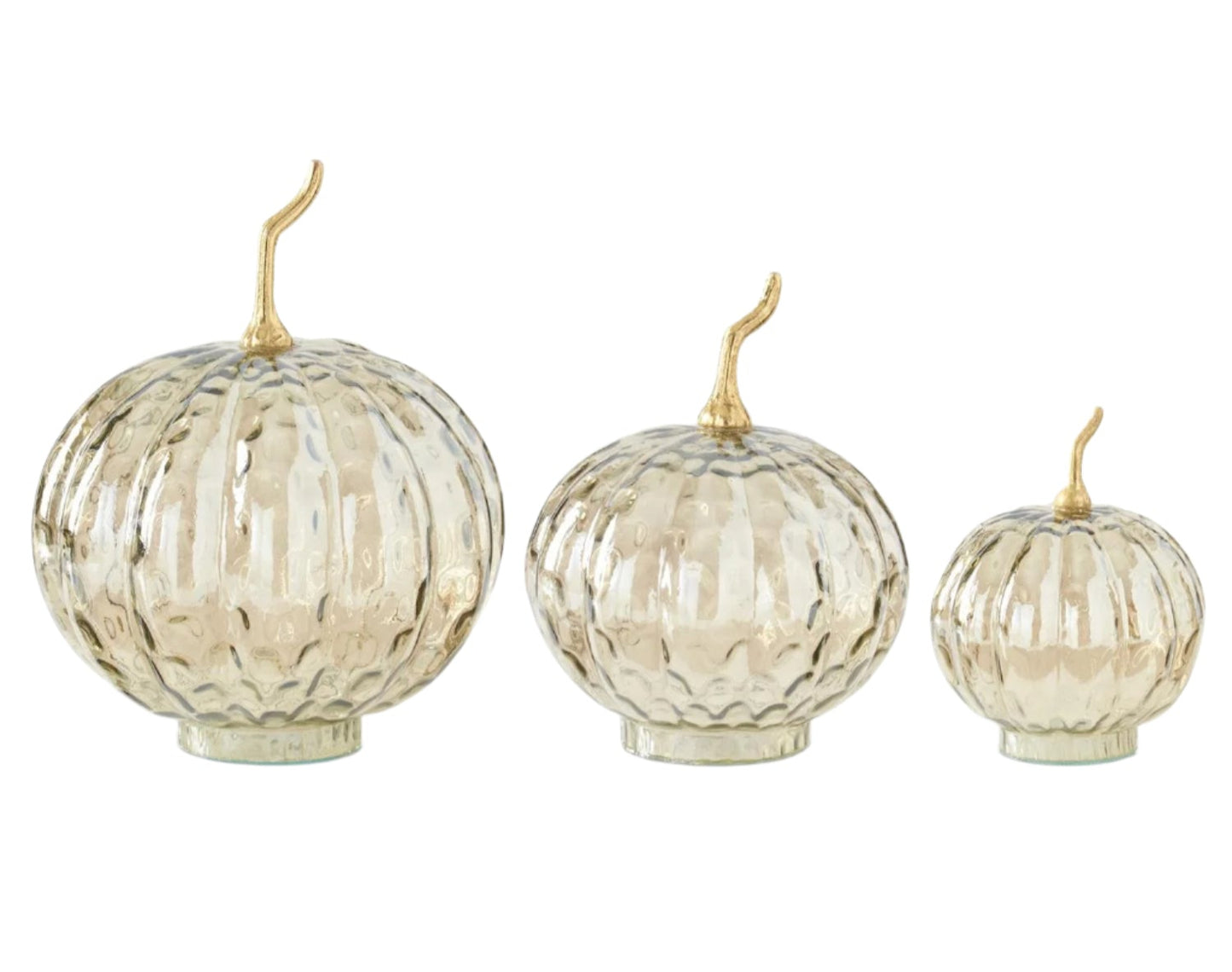 Wavy Glass Pumpkin (Various Sizes)