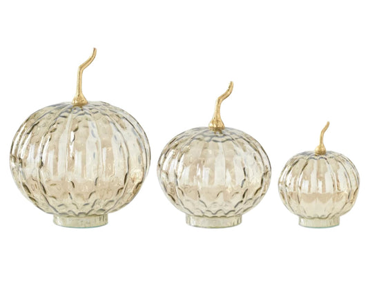 Wavy Glass Pumpkin (Various Sizes)