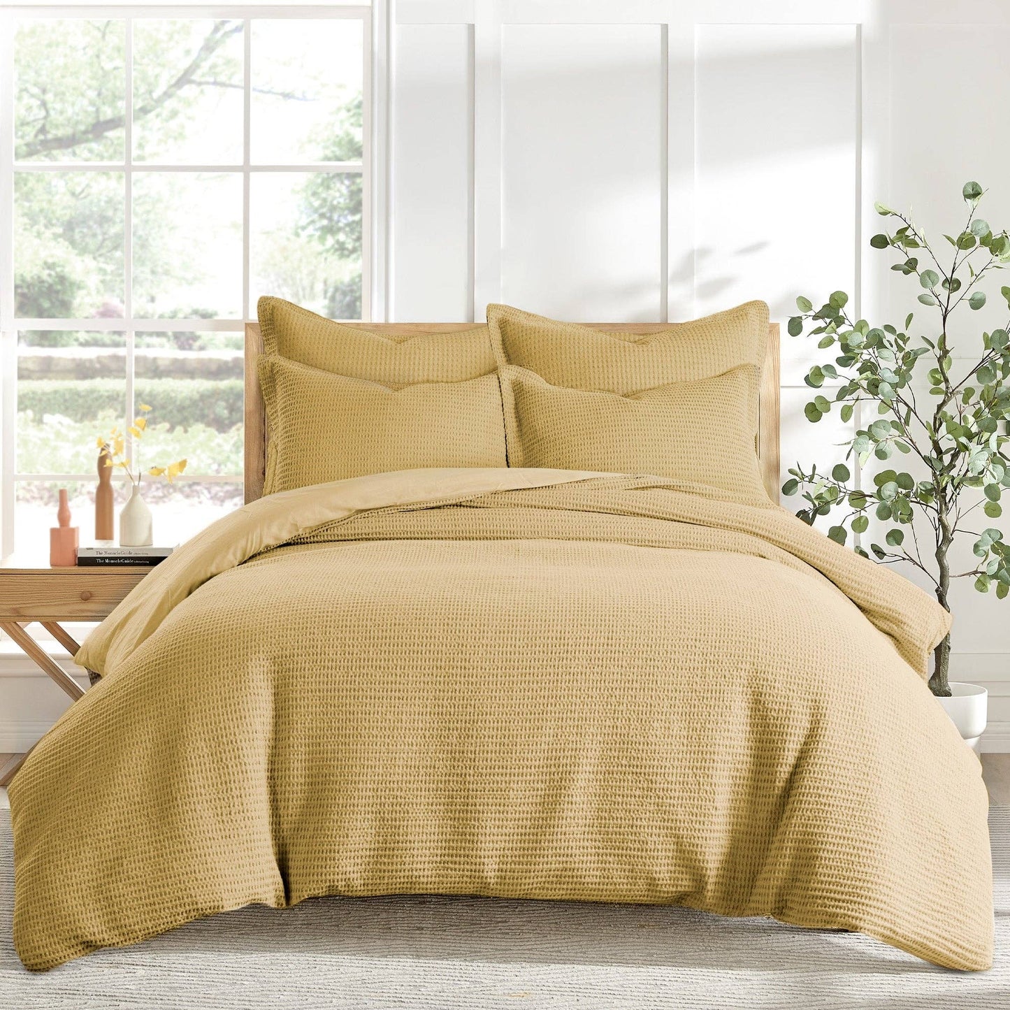 Cream Cloud Waffle Euro Sham (Set of 2)