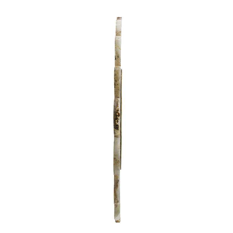White Agate Flower Mirror