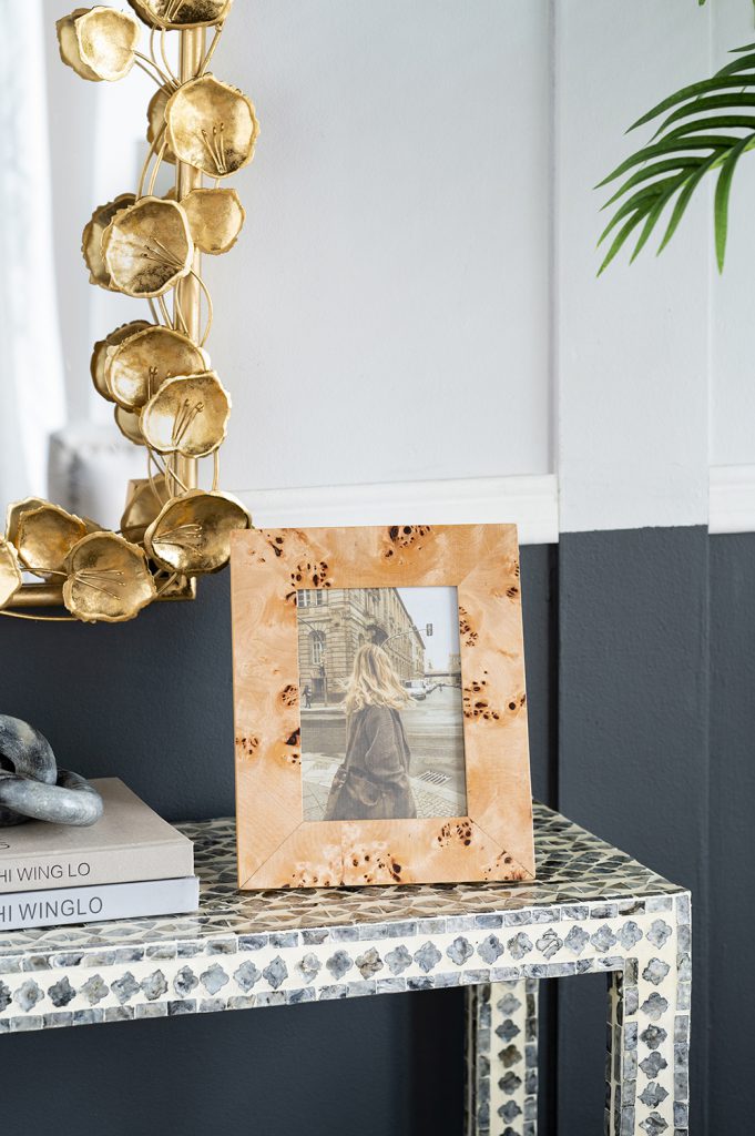 Burl Wood Photo Frame