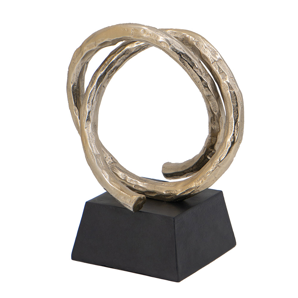 Entwined Gold Sculpture