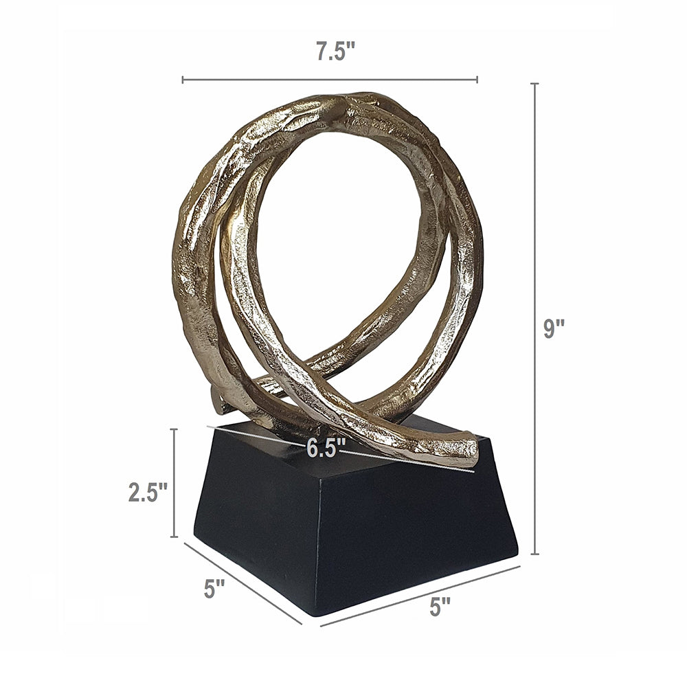 Entwined Gold Sculpture