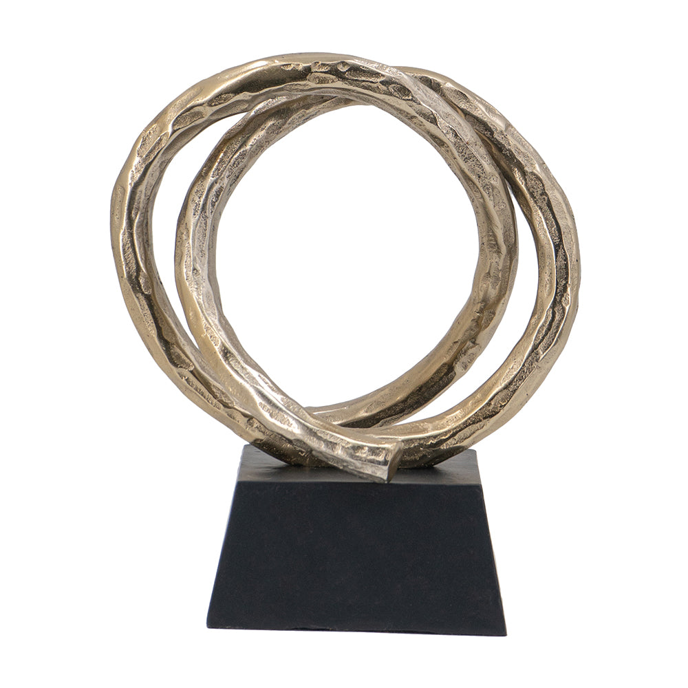 Entwined Gold Sculpture