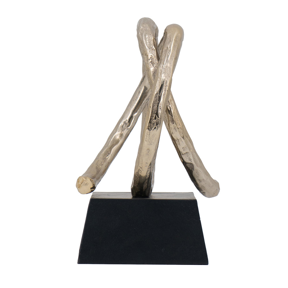Entwined Gold Sculpture