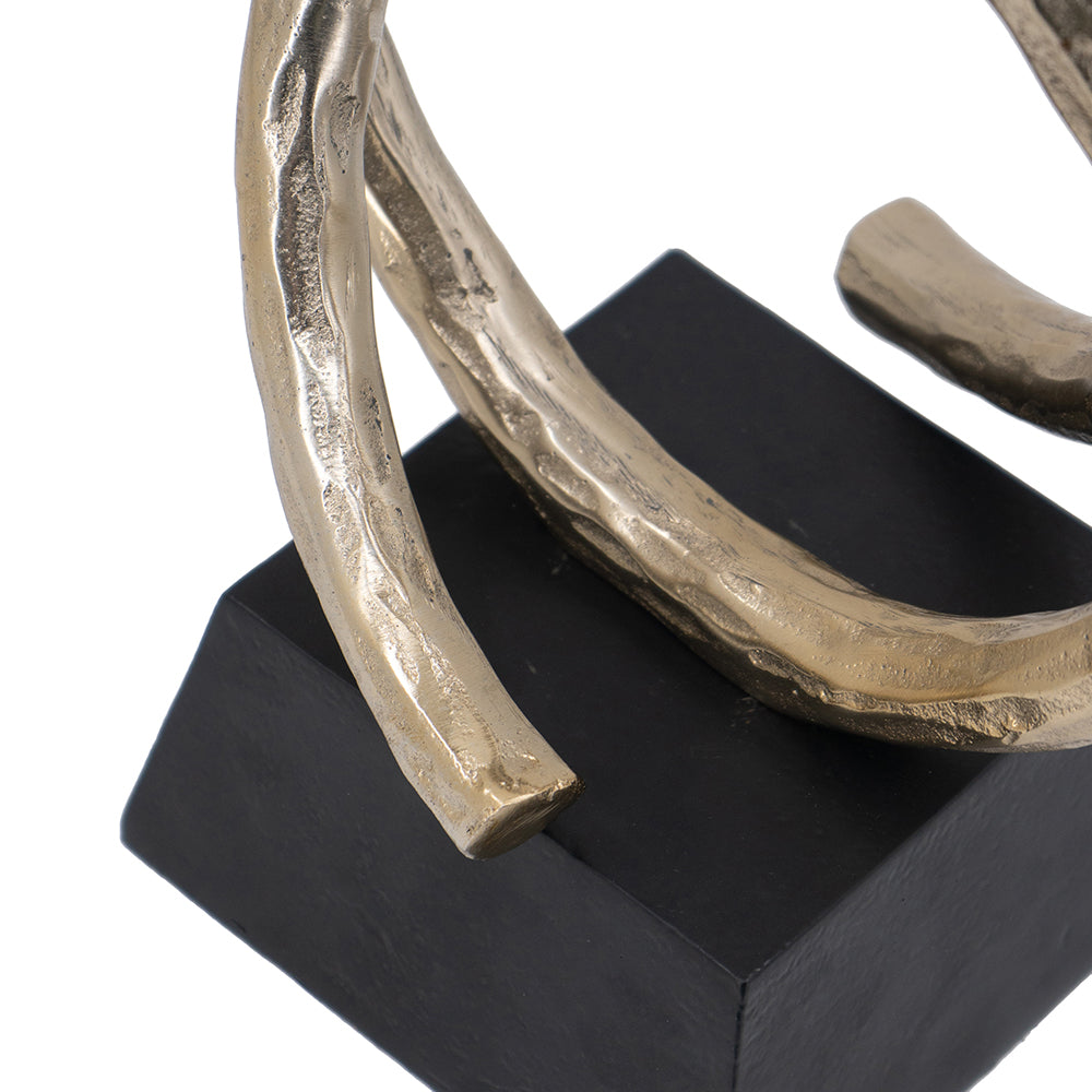 Entwined Gold Sculpture