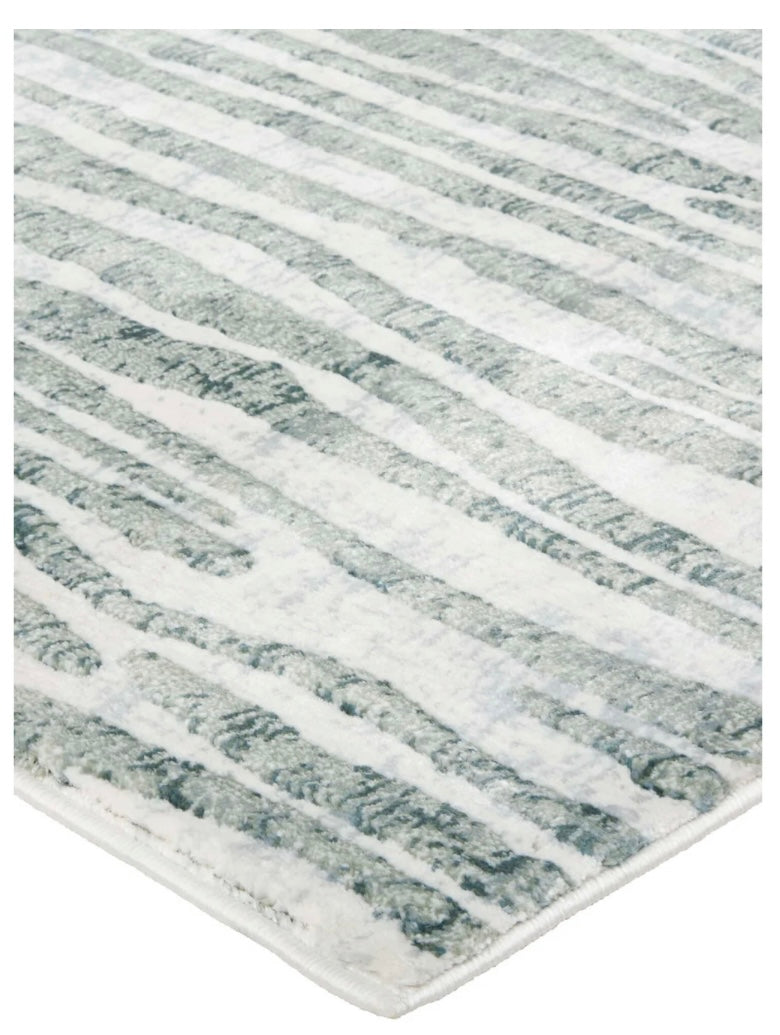 Atwell Rug, White/Green (Various Sizes)
