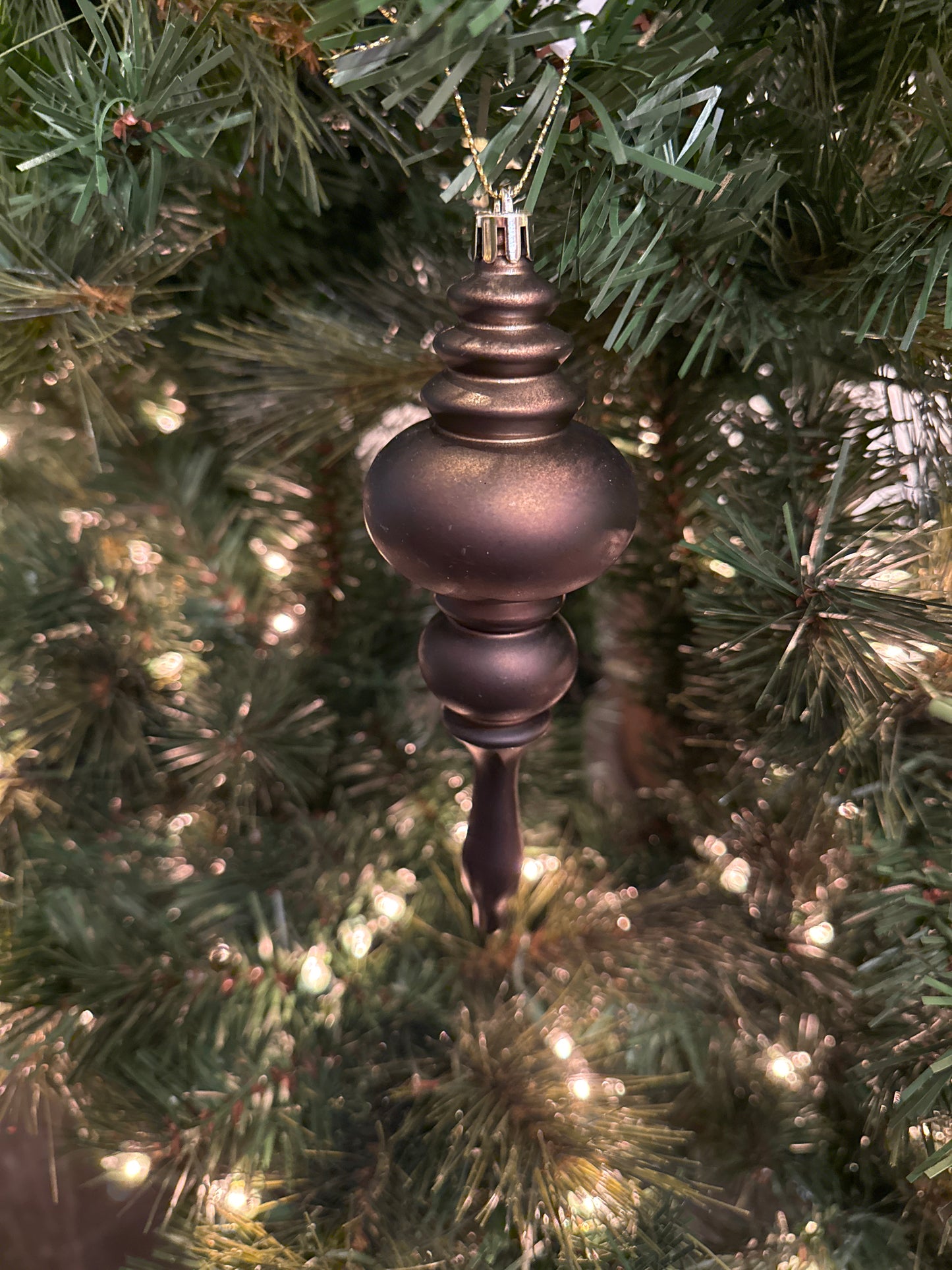 7" Chocolate Finial Ornament (Various Styles)