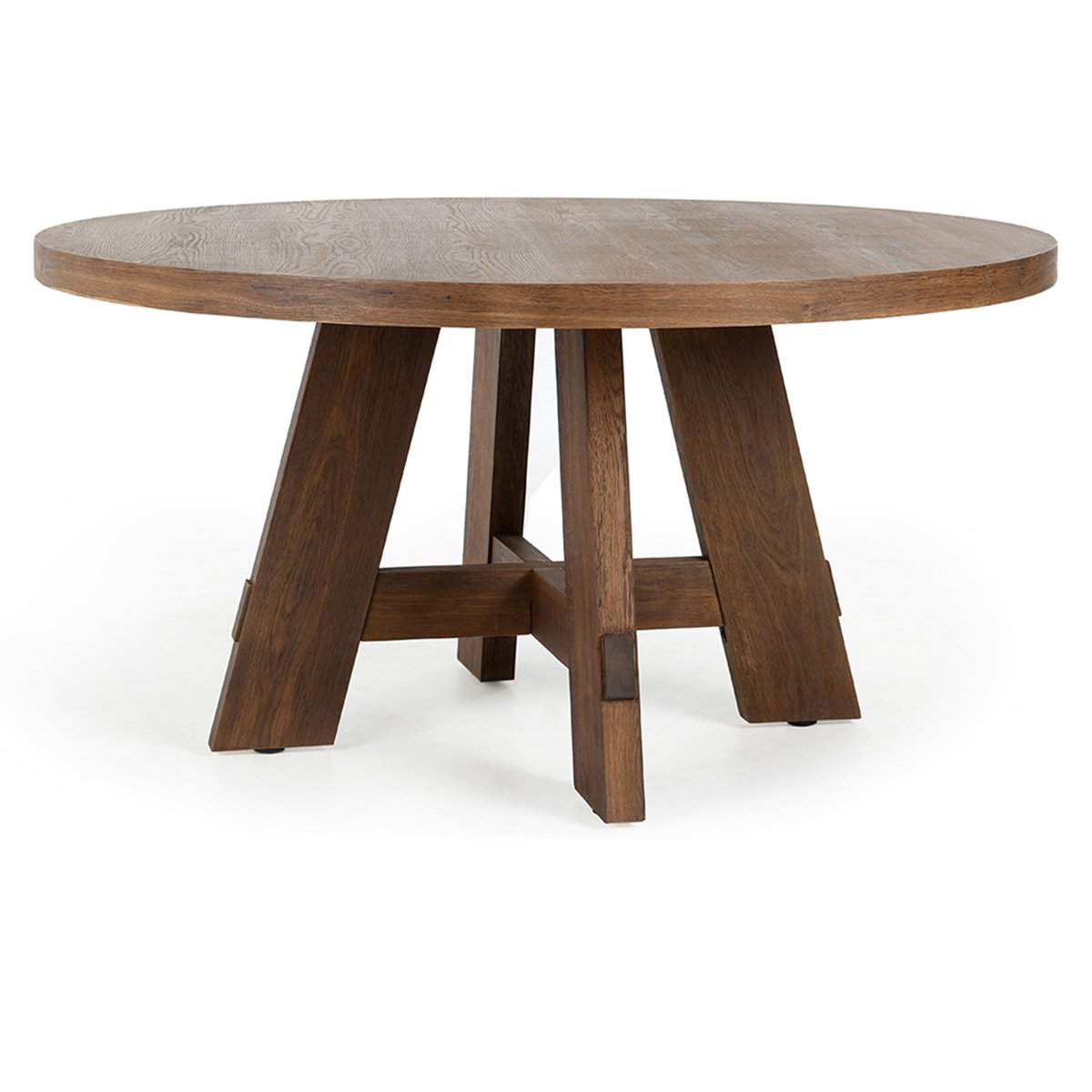 Santa Barbara 60" Round Dining Table, Medium Brown