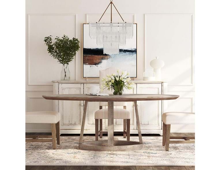 Olivia 78" Oval Dining Table
