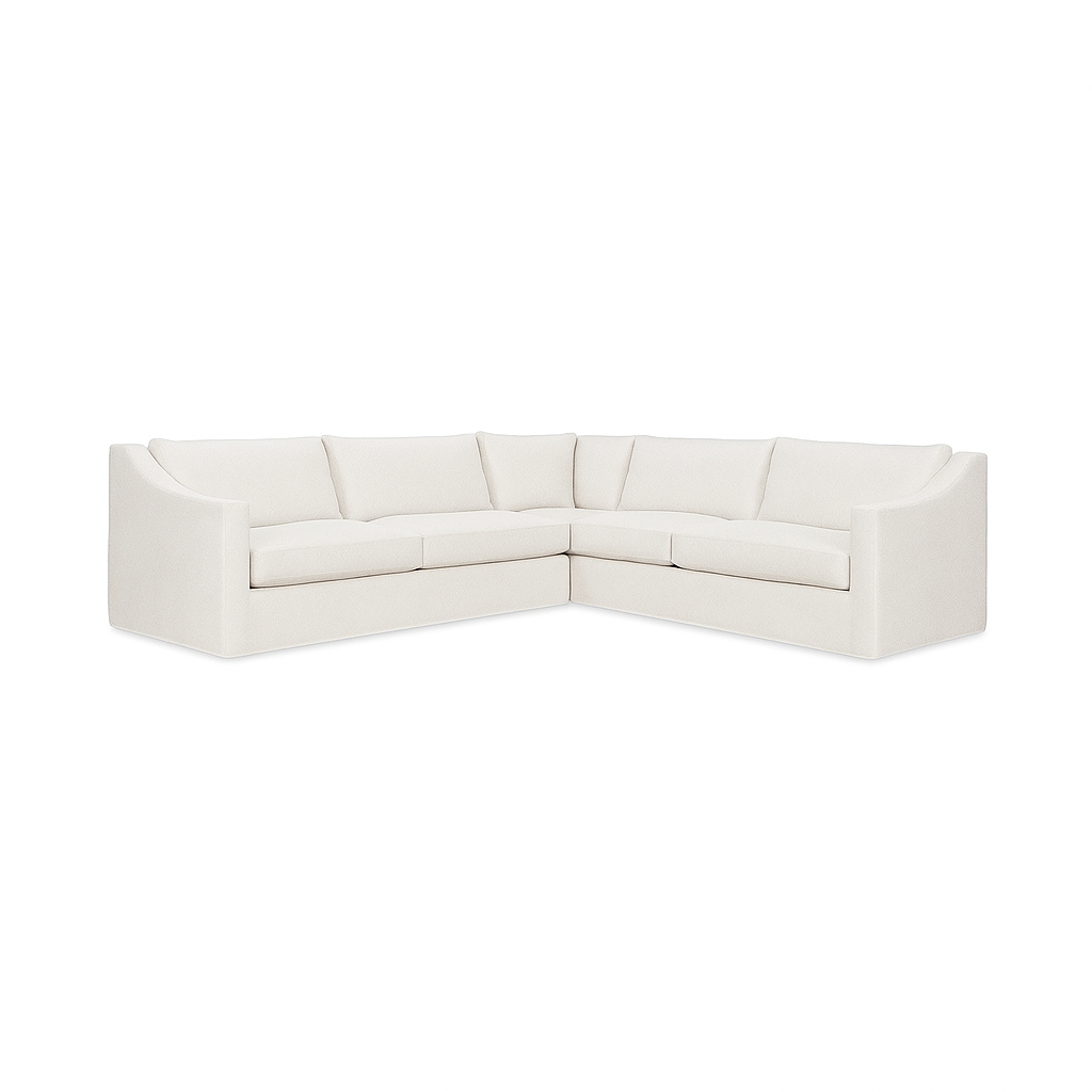 Kipton 2 Piece Sectional Sofa, Ivory