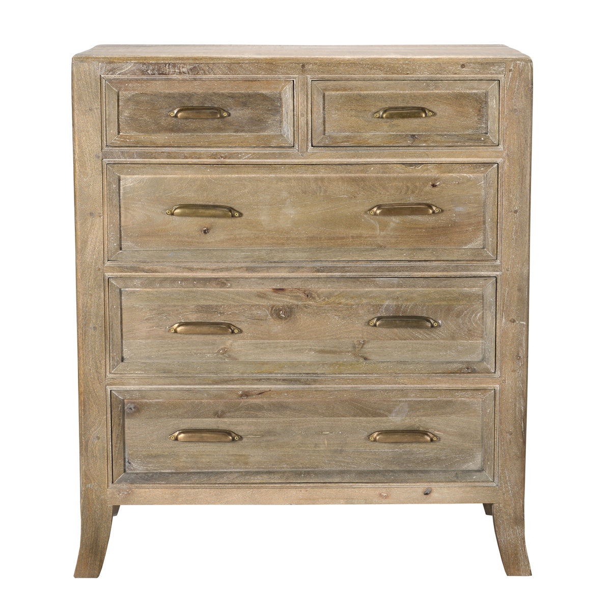 Francesca 5 Drawer Dresser, Vintage Taupe