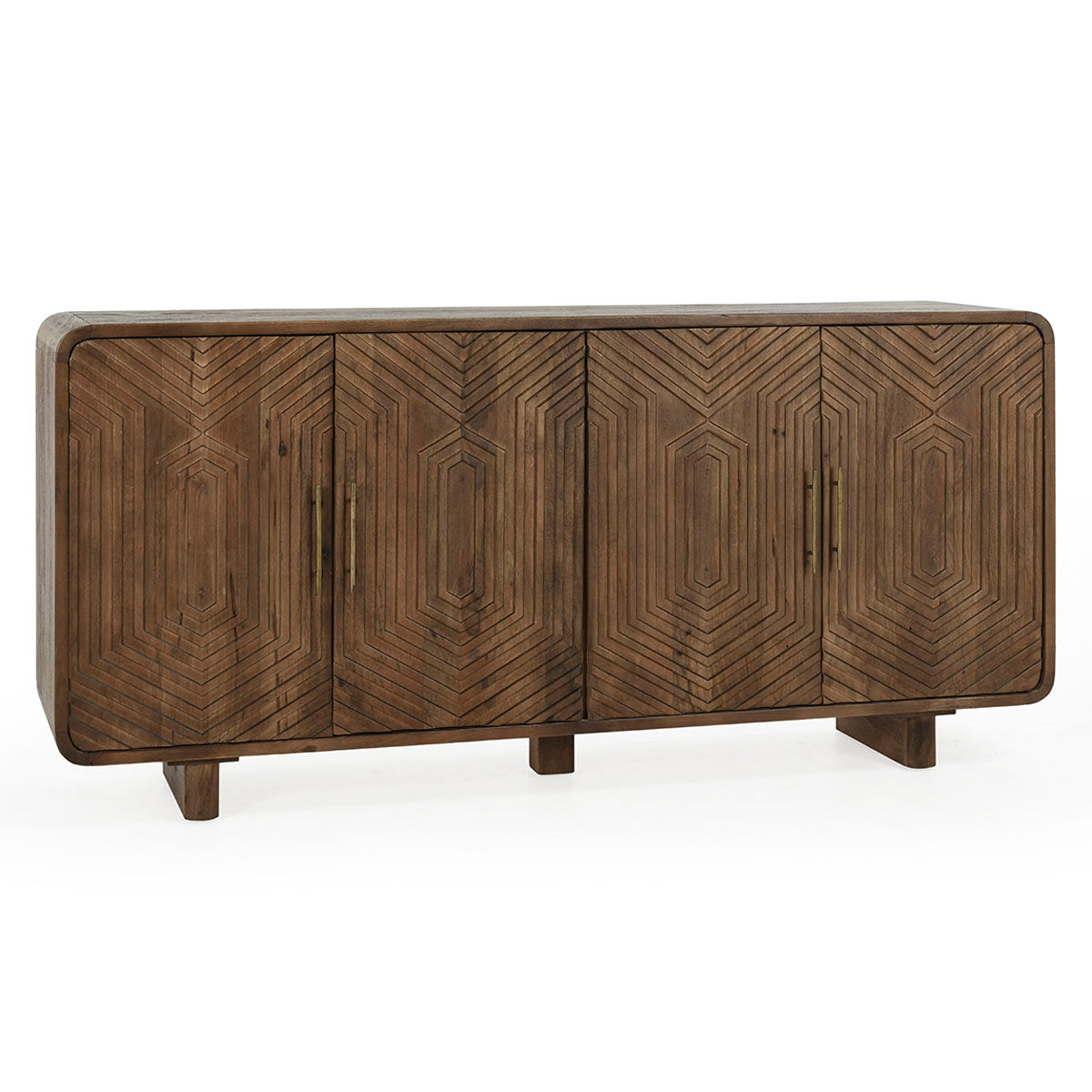 Holmes 4 Door Sideboard, Light Brown