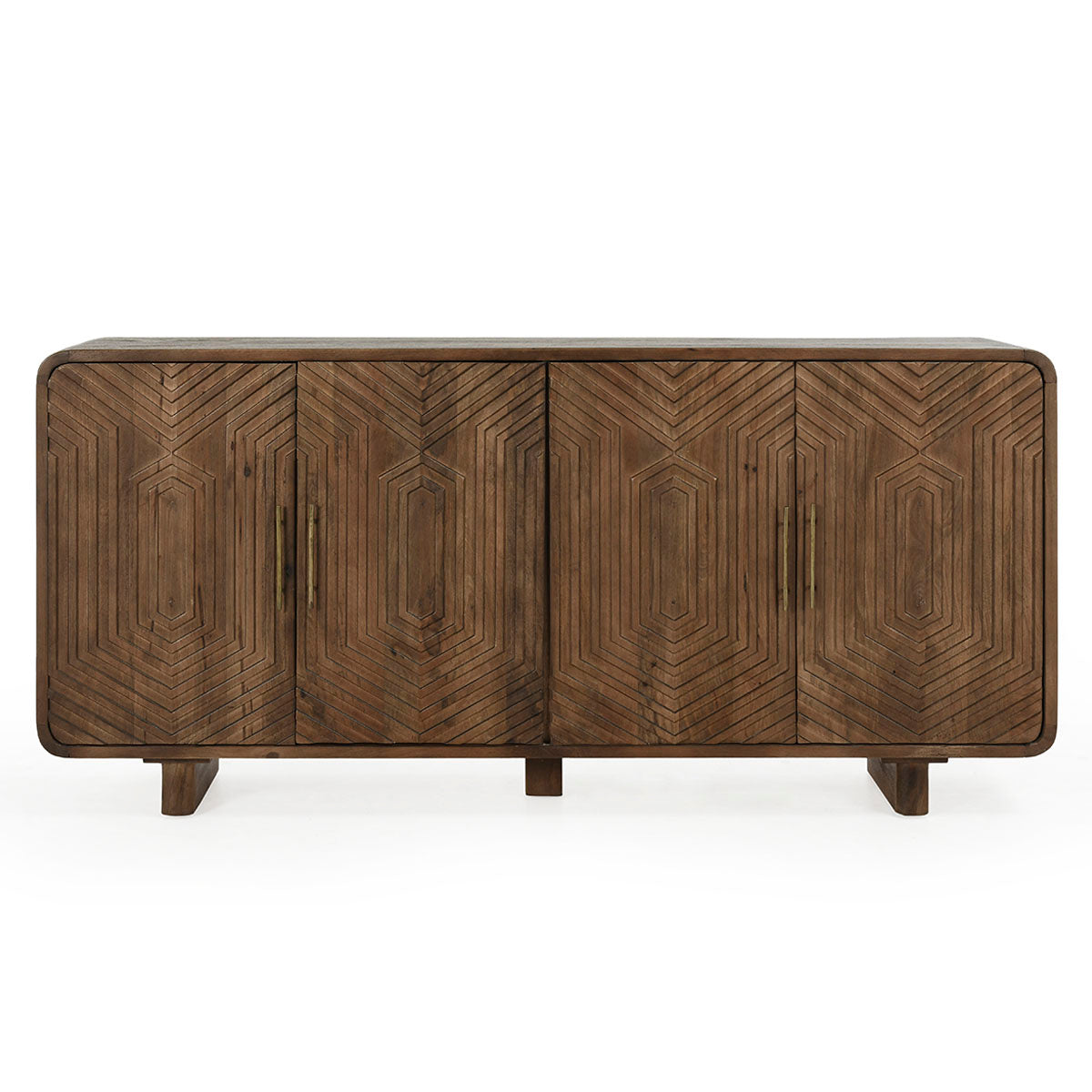Holmes 4 Door Sideboard, Light Brown