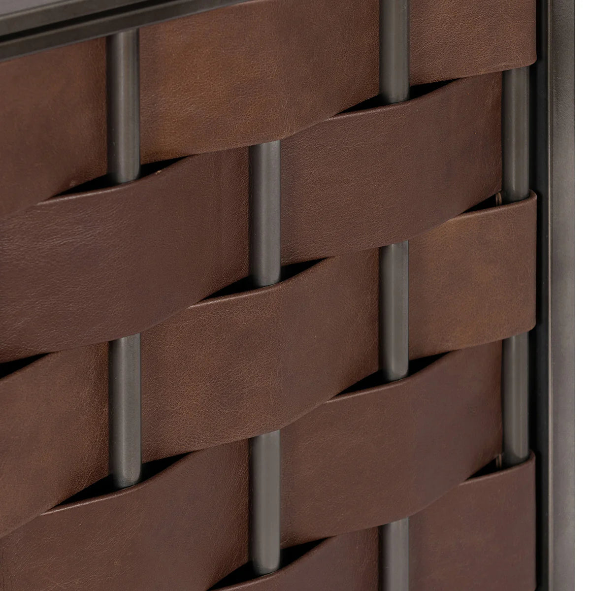 Komo Leather Cabinet