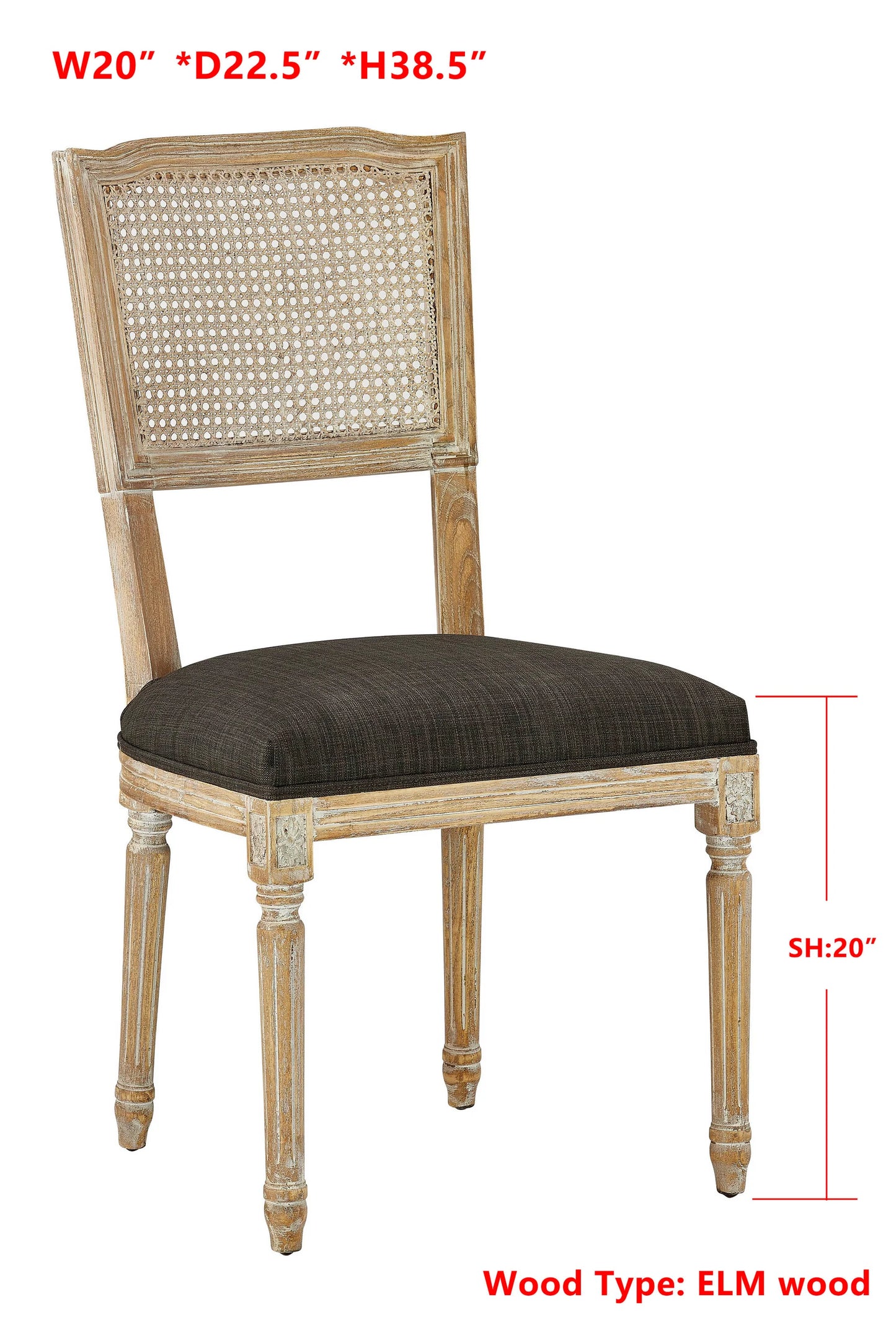 Camille Side Chair, Urban Bark