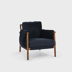 Melburn Accent Chair, Midnight Blue