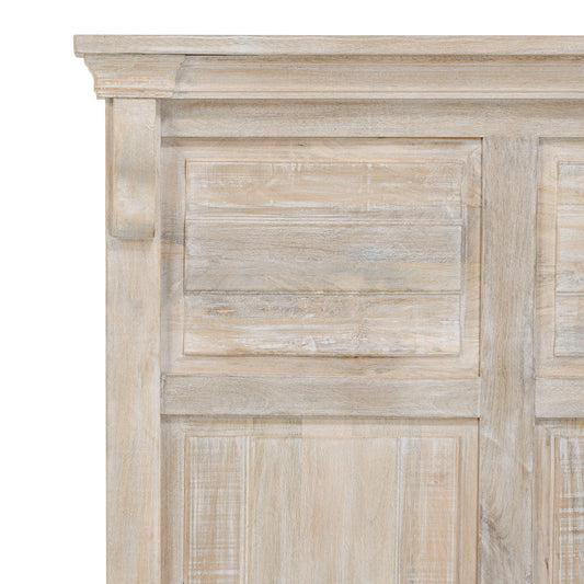 Adelaide Solid Wood King Bed, Natural