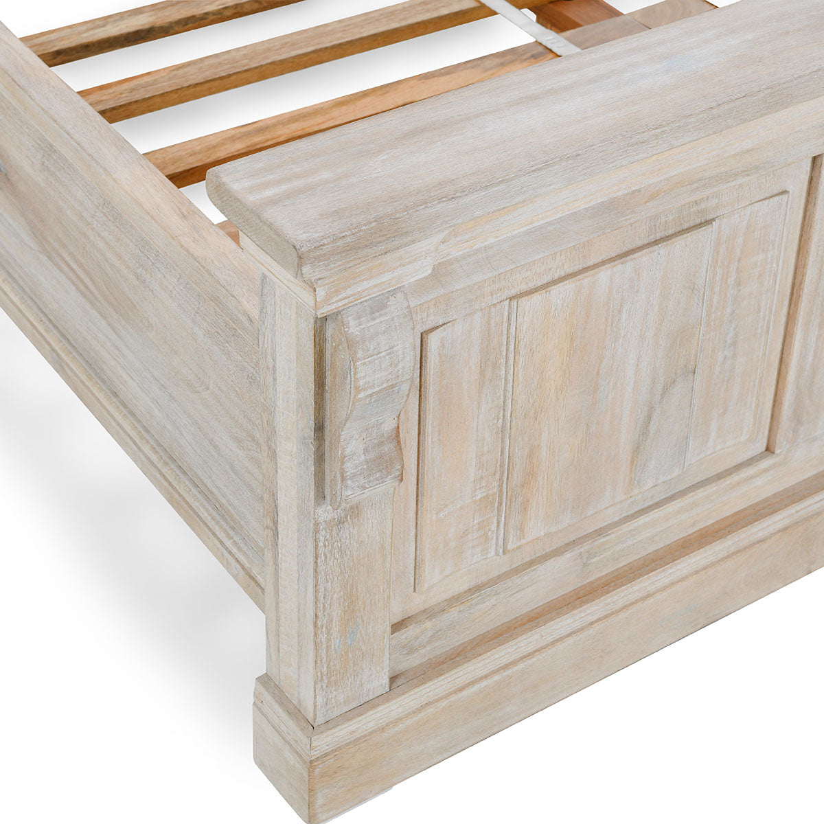 Adelaide Solid Wood King Bed, Natural