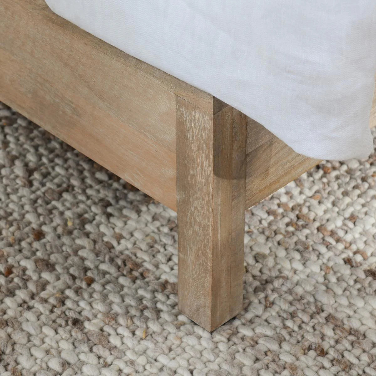 Jensen Solid Wood & Cane Bed, Queen