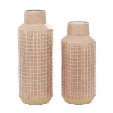Pink Metal Vase (Various Sizes)