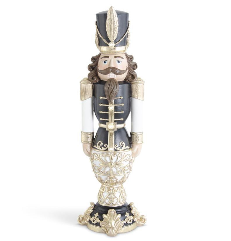 23" Black Gold & White LED Soldier