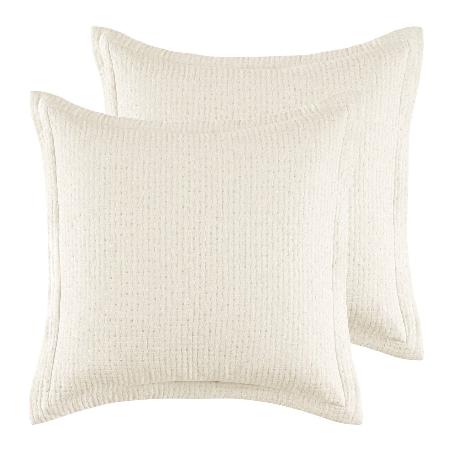 Cream Muslin Euro Sham (Set of 2)