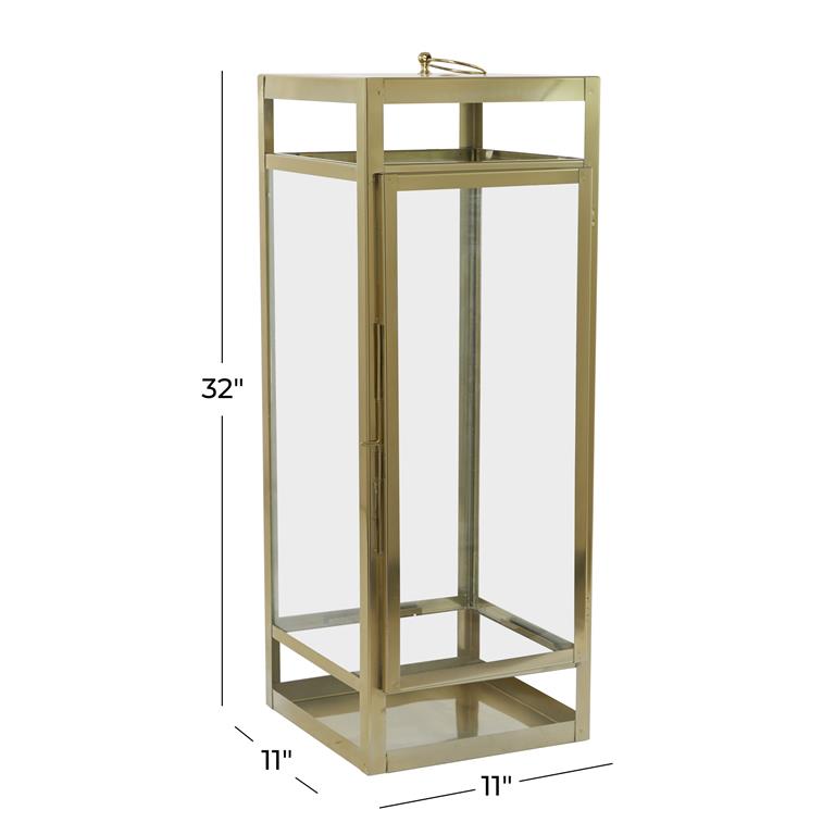 Gold Stainless Steel Lantern (Various Sizes)