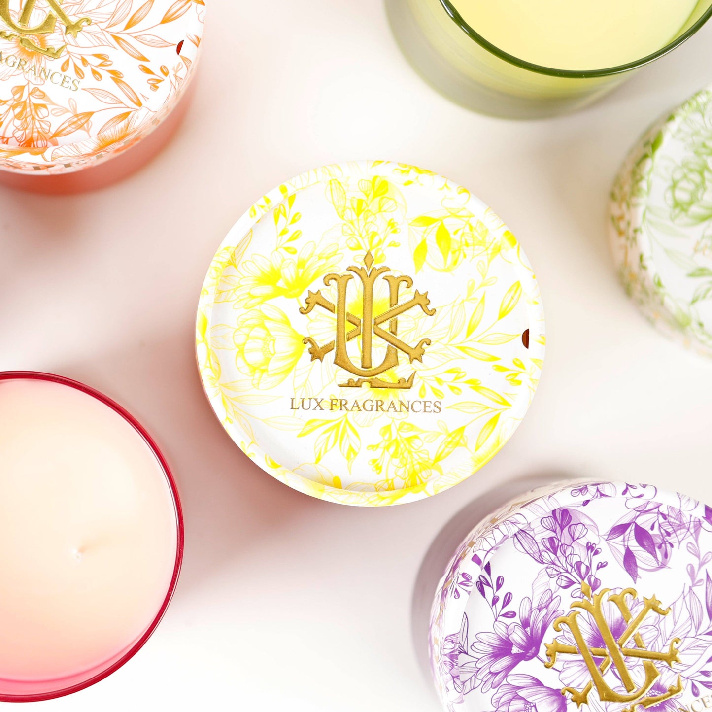 Citron Candle w/ Decorative Lid