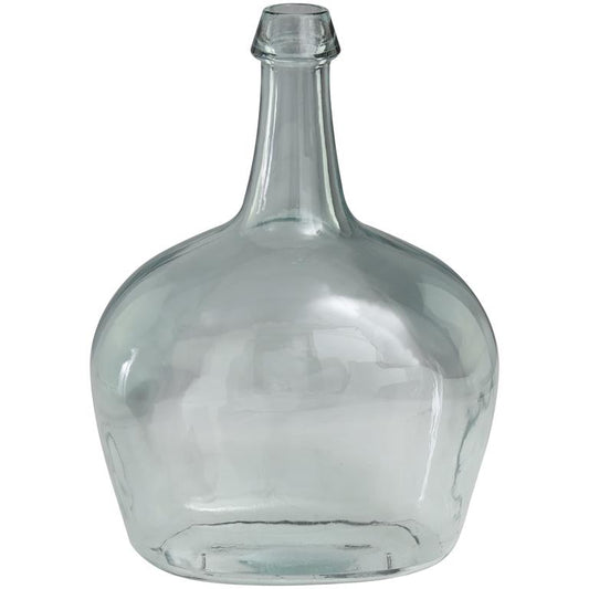 Clear Recycled Glass Spanish Bottleneck Vase
