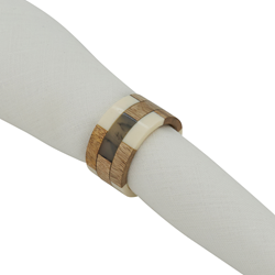 Wood Segments Napkin Ring