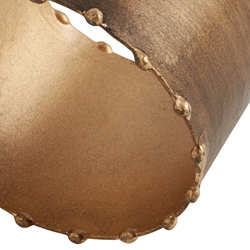 Dot Rim Napkin Ring, Gold