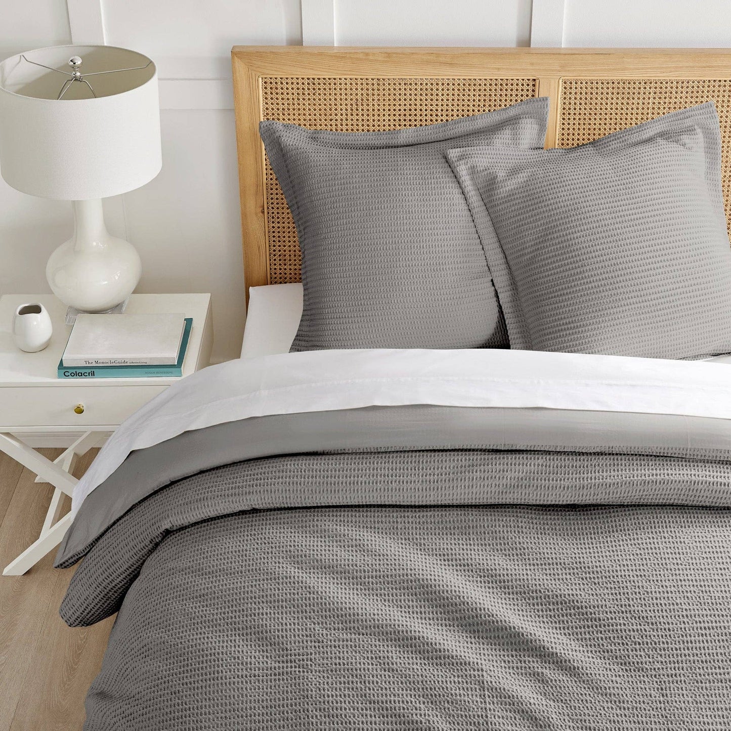 Cream Cloud Waffle Euro Sham (Set of 2)