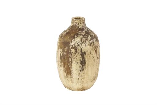 Beige Distressed Vase