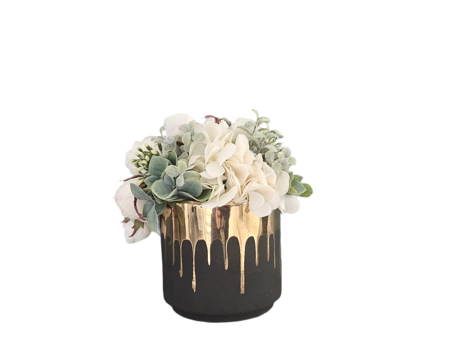 Cream Sit Around In Dripping Gold Container