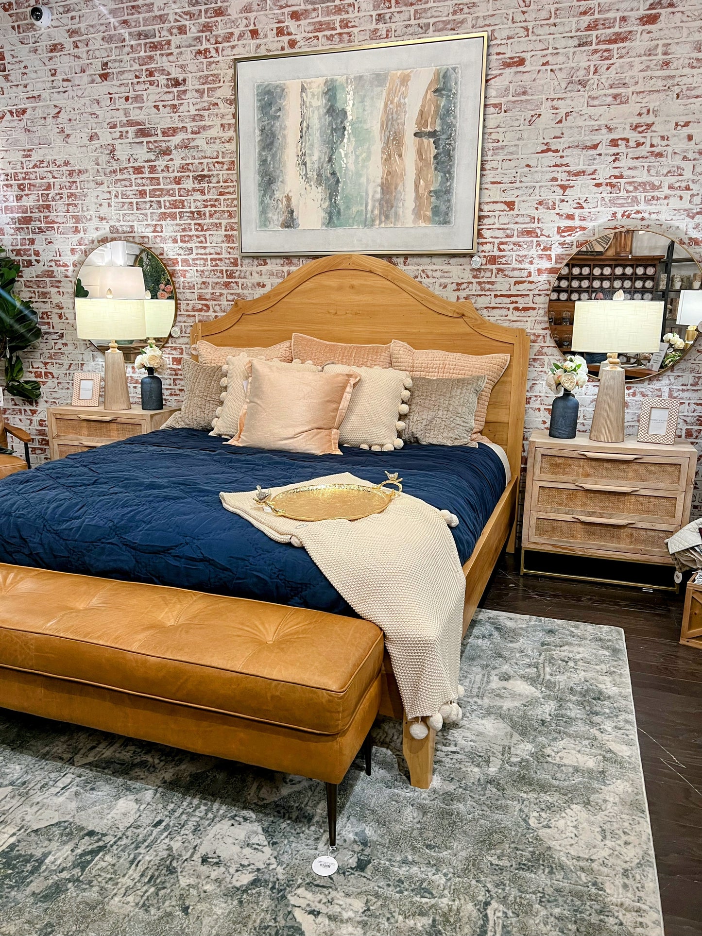 Swedish Solid Wood King Bed, Natural