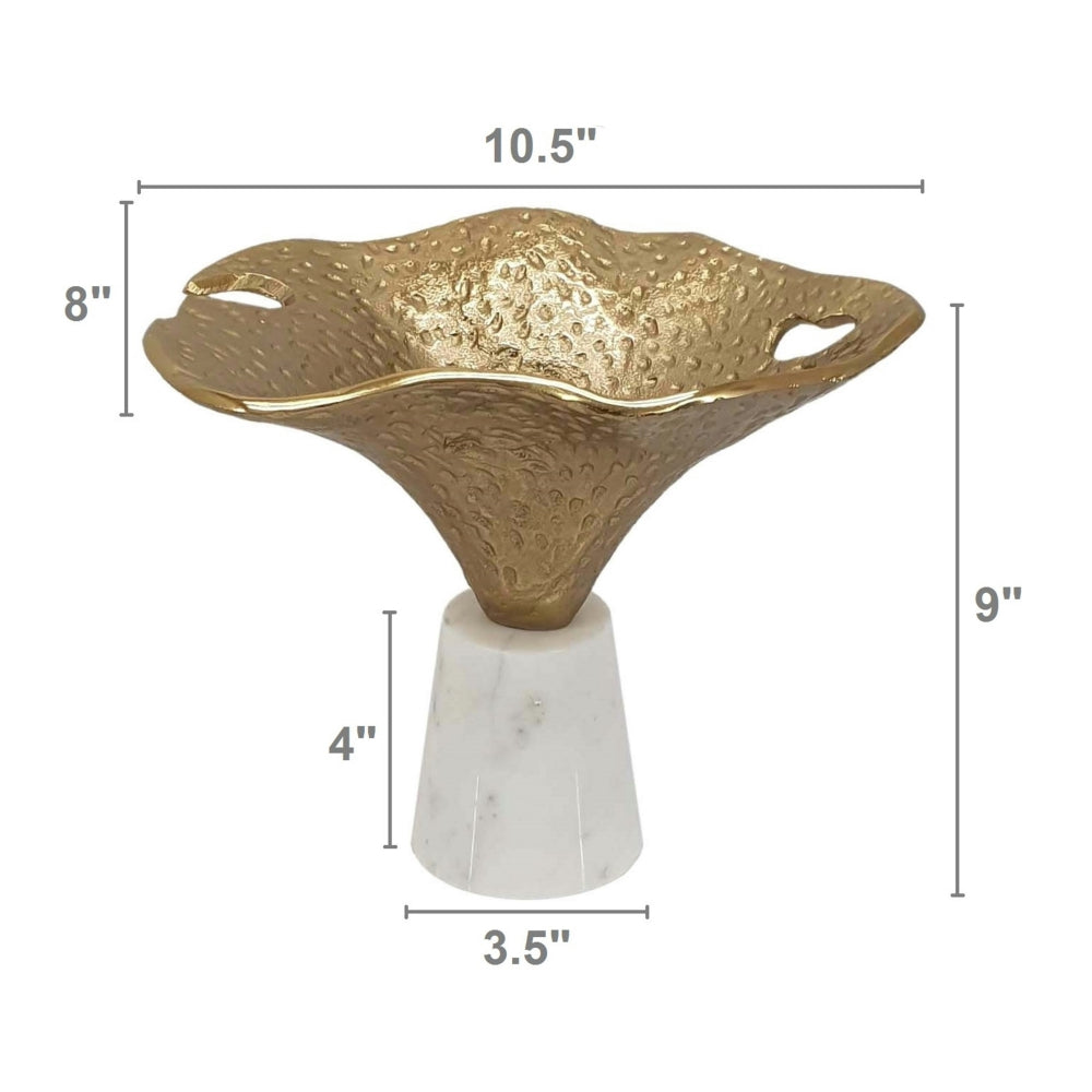 Gold Aluminum Calla Lily Sculpture