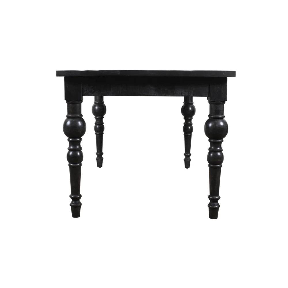 Sarah Rectangular Dining Table, Black