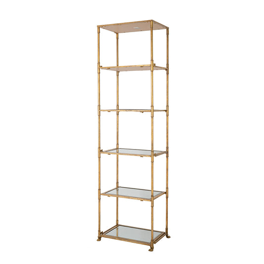 Six Tiered Mirrored Shelves