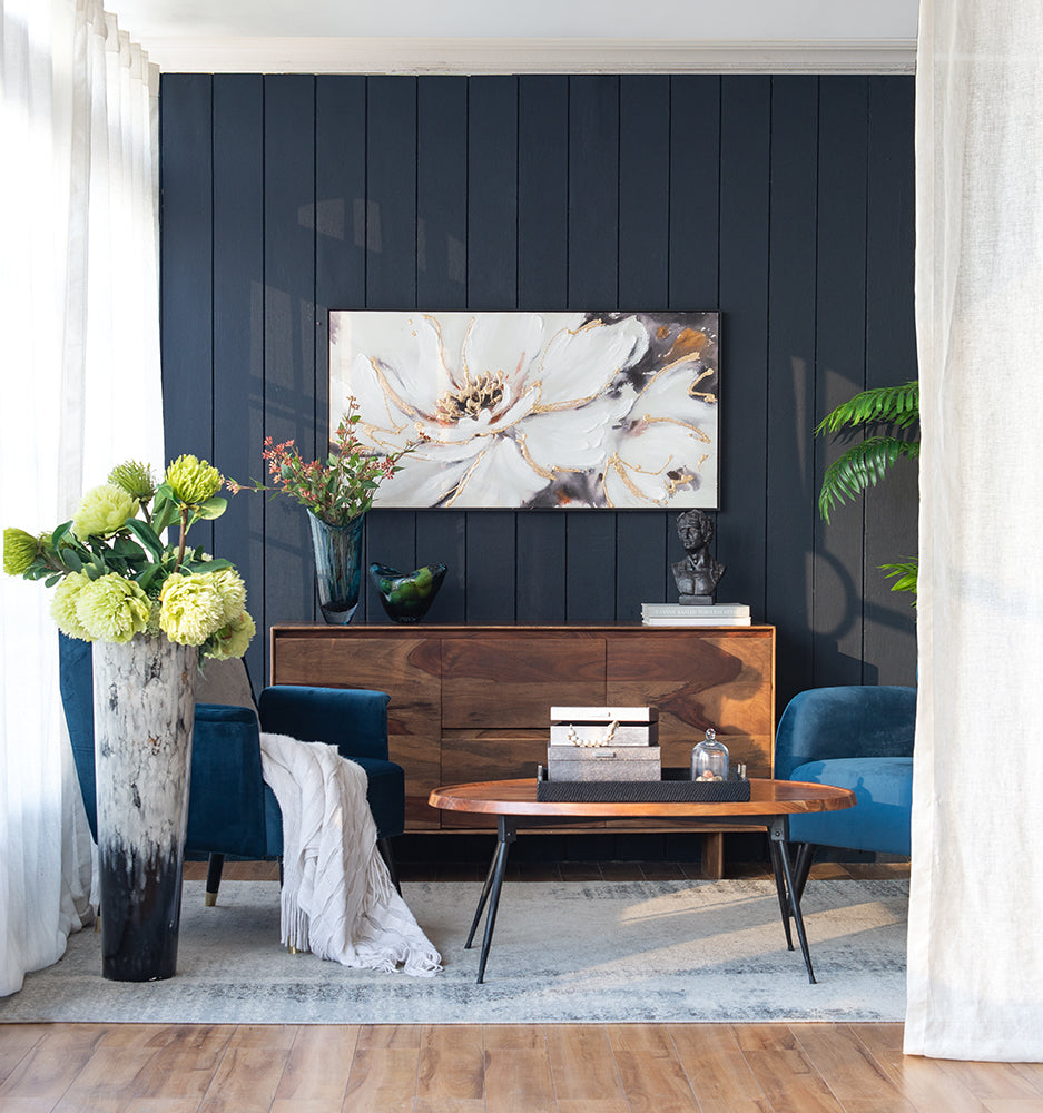 Magnolia w/ Gold Wall Art