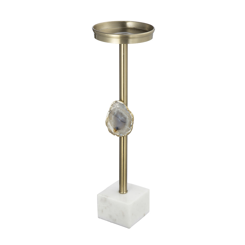 Agate & Marble Pillar Candleholder
