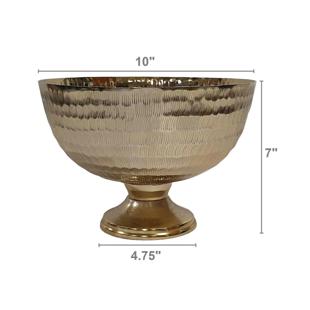 Decorative Gold Pedestal Bowl