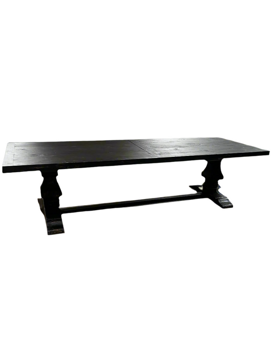 Elliot 10β Solid Elm Dining Table (Black)
