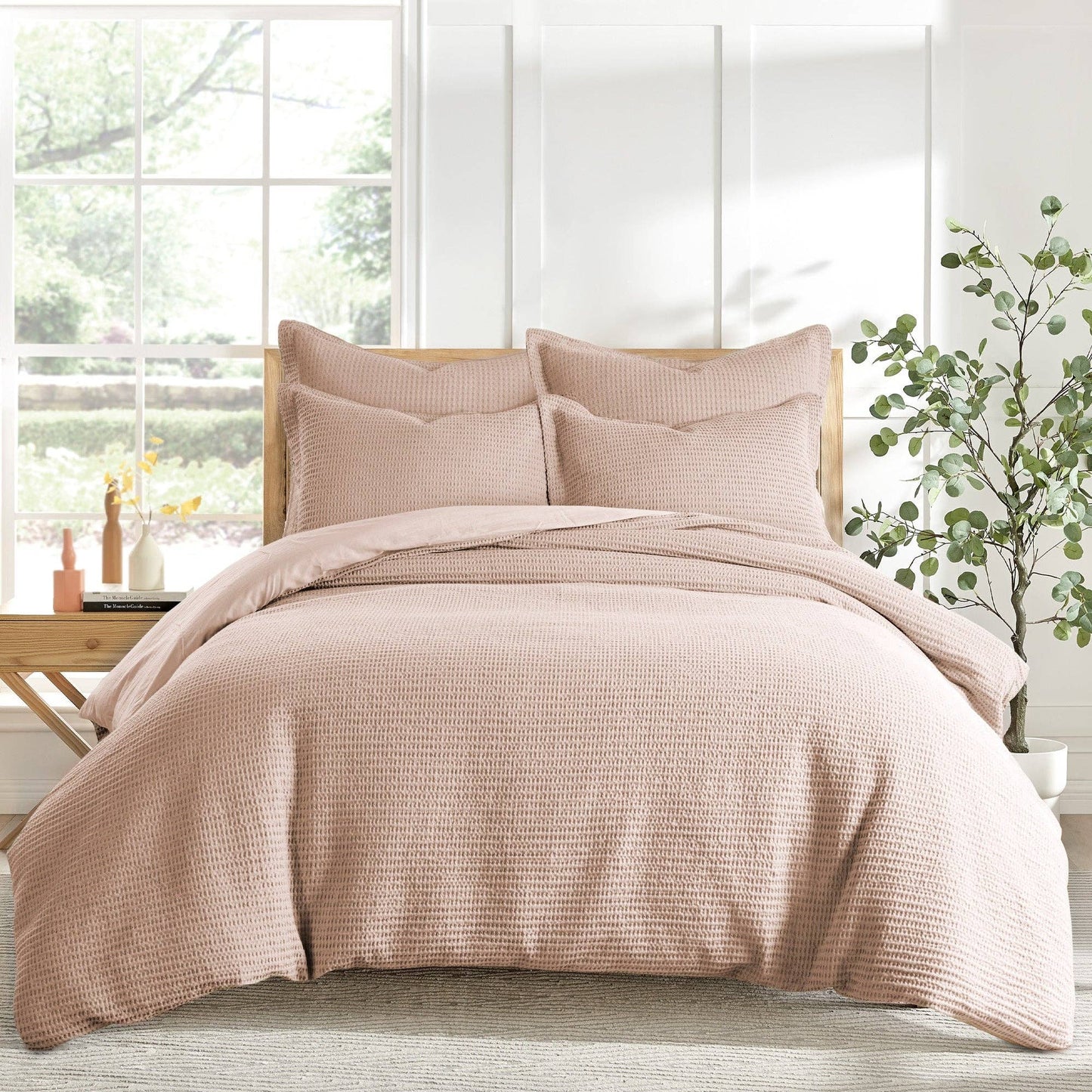 Cream Cloud Waffle Euro Sham (Set of 2)