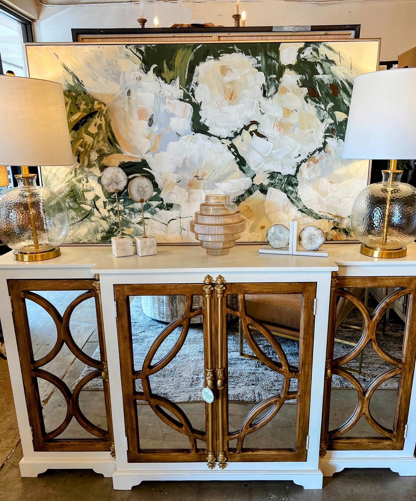 Peyton Mirrored Breakfront Console