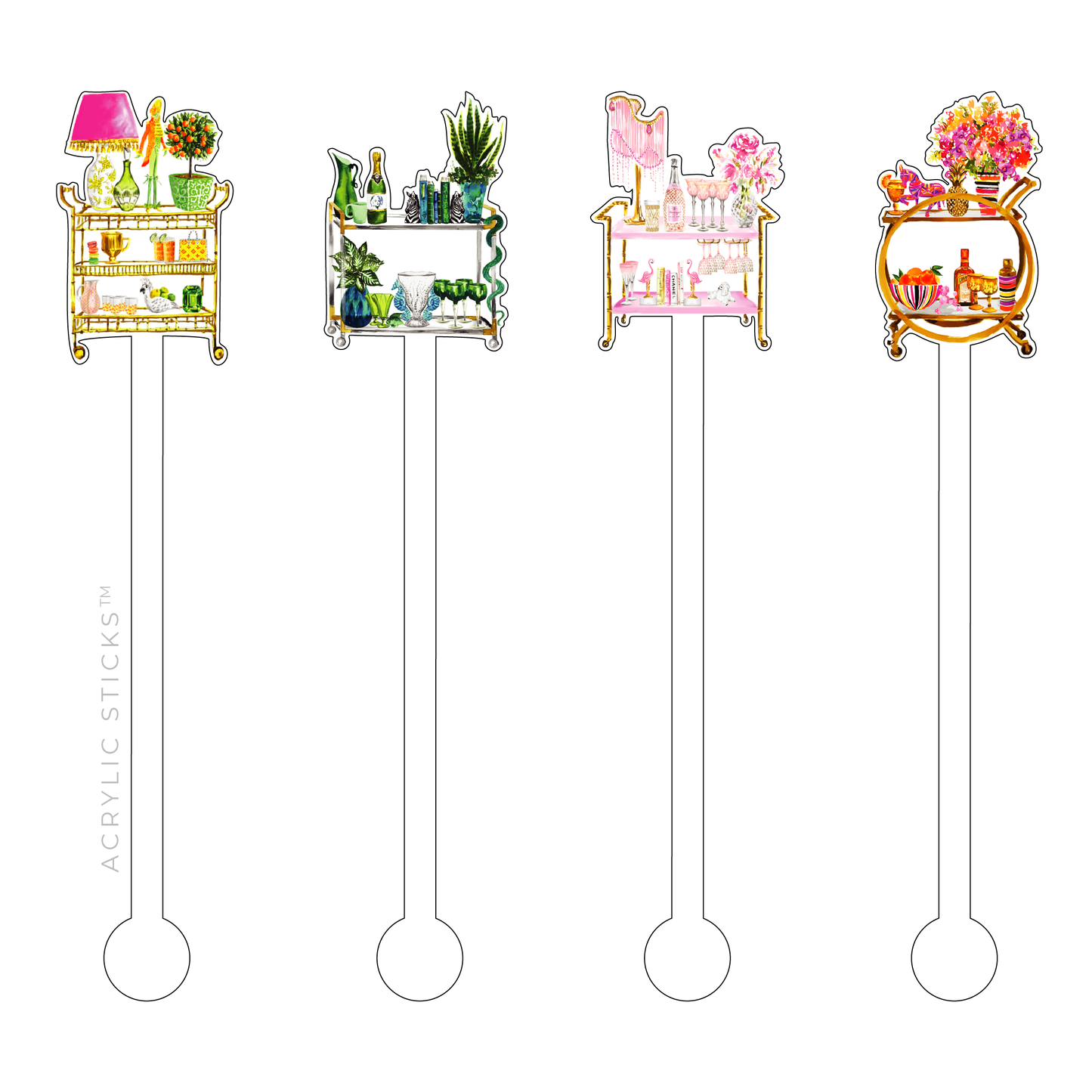 Bar Carts Stir Sticks