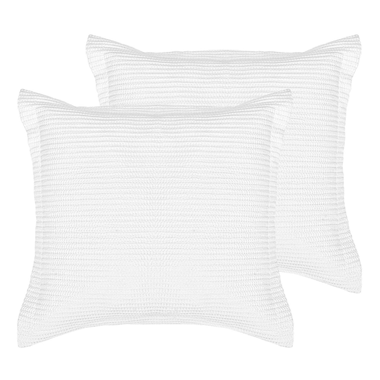 Cream Cloud Waffle Euro Sham (Set of 2)