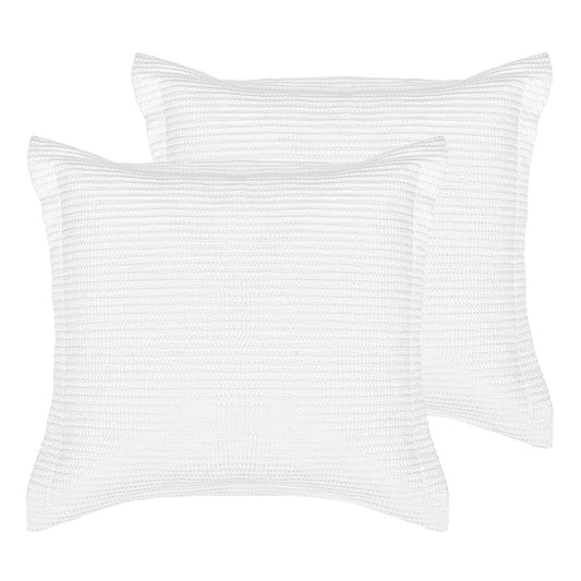 Cream Cloud Waffle Euro Sham (Set of 2)
