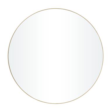 Gold Minimalistic Round Mirror