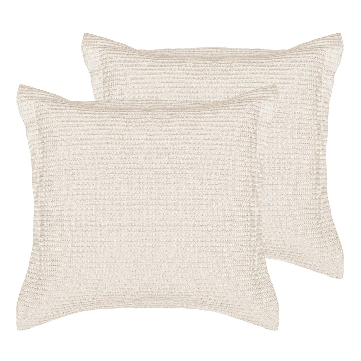 Cream Cloud Waffle Euro Sham (Set of 2)